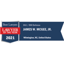 Best Lawyers 2021 Lawyer of the Year DUI / DWI Defense Badge - Jimmy McGee Wilmington, NC DUI Lawyer